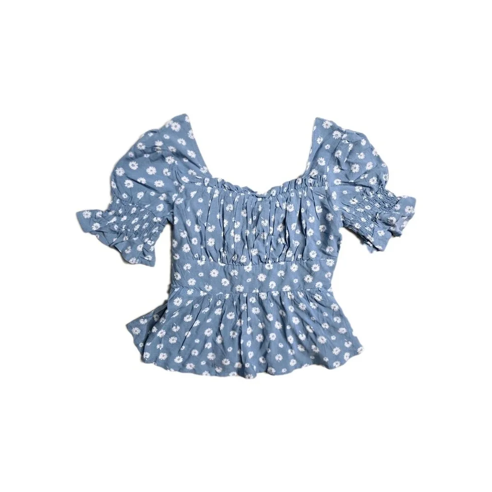 Franki Ultra‎ Hi-rise Straight Girls Jeans Baby Doll Top Smocked 10 Y Lot Of 2